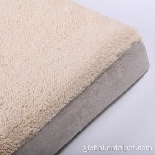 Pet Orthopedic Sofa Bed Orthopedic fleece Comforty Removeable Dog Sofa with Bolster Factory